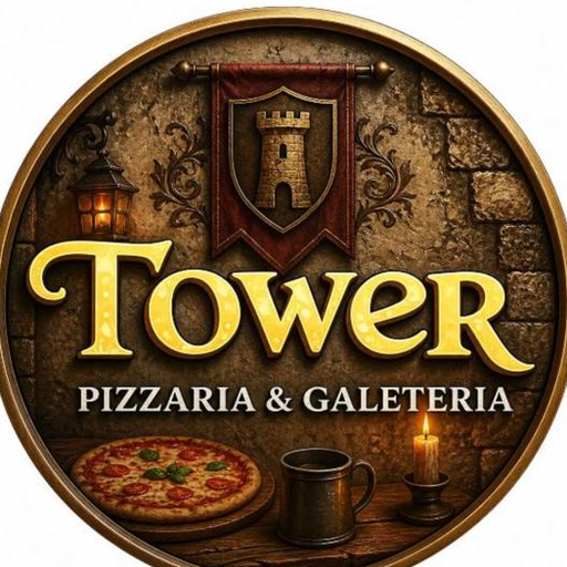 Logotipo TOWER Pizzaria & Galeteria
